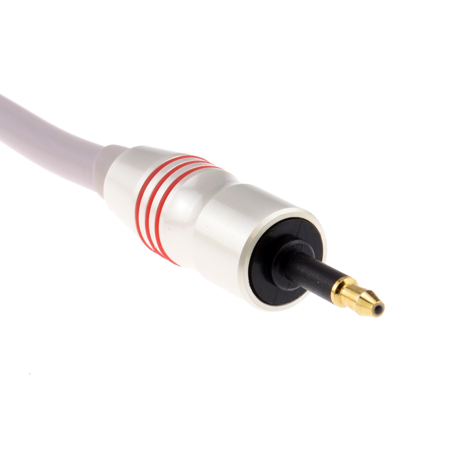 kenable PEARL Digital Optical Audio Cable 6mm TOSlink Plug to 3.5mm...