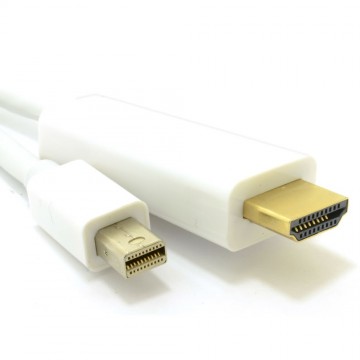 Mini DisplayPort/Thunderbolt to HDMI Cable Mac to TV Video+Audio 2m