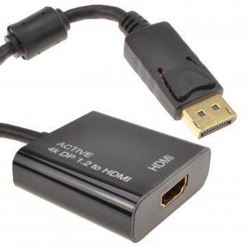 DisplayPort to HDMI Socket Cable Active Adapter UHD 4K x 2K 3D TV