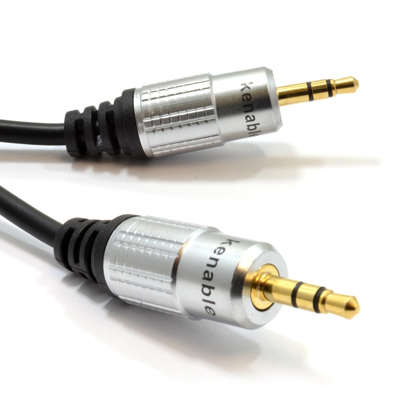 Pro Audio 3.5mm Stereo Jack to Jack Sound Cable Lead Gold 0.5m 50cm
