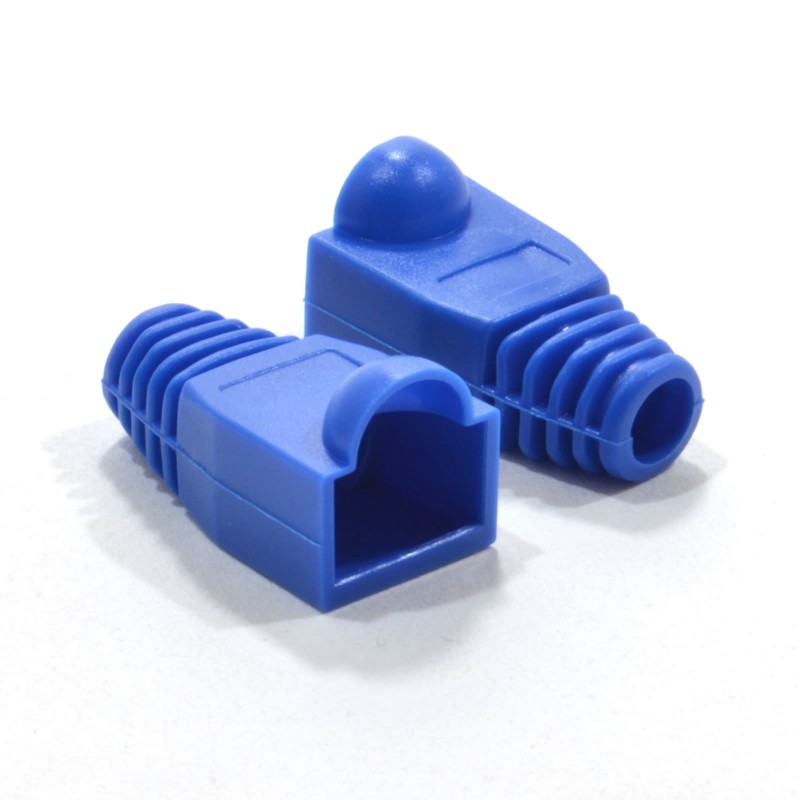 Boot RJ45 Cat 5e & 6 Ethernet Network Cables BLUE [10 Pack]