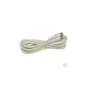 RF Fly Lead Coax Plug to Plug White Lead/Cable - 4m