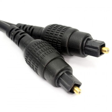 Optical TOS Cable Digital Audio HQ 4mm Lead GOLD for Soundbar/PS4/Sky  1m