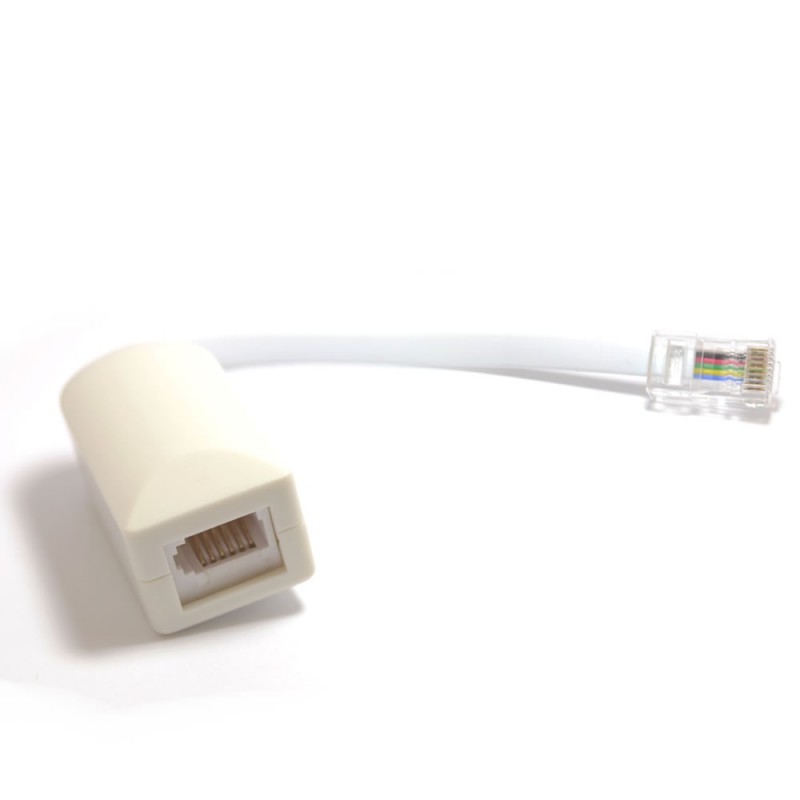 Adaptateur RJ45 mâle/RJ11 fem.