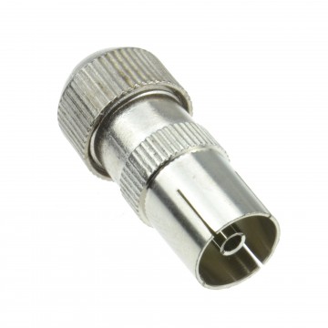 TV RF Female Self Crimping Coax Plug for Coaxial Cables