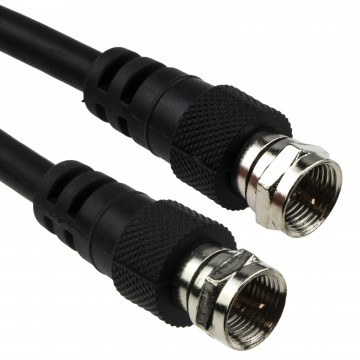 Satellite Virgin F Type Screw Connector Plug 75 ohm RG59 Aerial Cable 1.5m