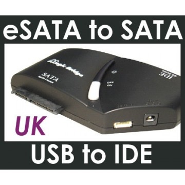 eSATA & USB 2.0 to SATA & IDE Interfaces Storage Bridge Adapter