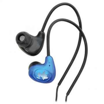 Dual Drive In Ear Monitor Headphones with built in Microphone Blue