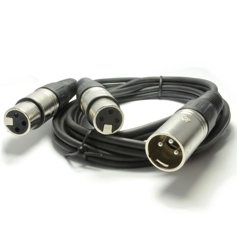 kenable XLR Female 3 pin socket to 3.5mm Audio Stereo Jack Plug Cab