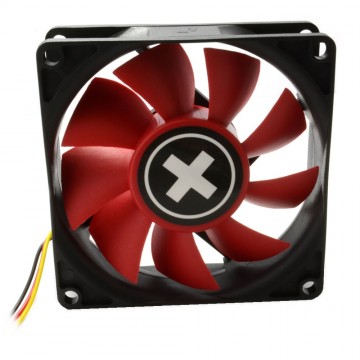 80mm Xilence 3 Pin Red Wing 1500RPM 12V PC Tower Case Fan