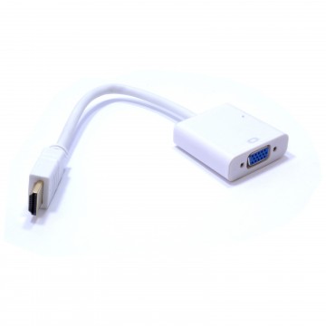 HDMI 1080p to SVGA 15 pin Video Adapter Cable with Audio & USB Socket