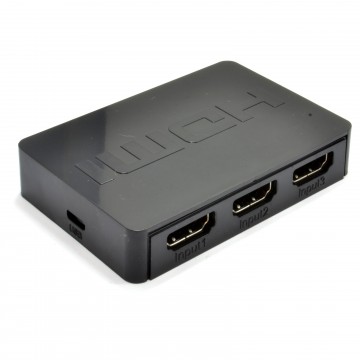 HDMI 3 way Selector Auto Switch with Remote Control - 3 in 1 out
