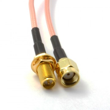 WiFi Antenna EXTENSION Cable/Lead Wireless RP SMA   0.5m 50cm SHORT
