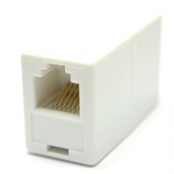 RJ11 or RJ12 6P6C 6 Pin Female Coupler Adapter for Joining Cables -