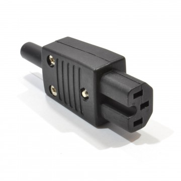Rewireable IEC C15 HOT IEC (Cut Out) Kettle Plug 10A Amp 250V
