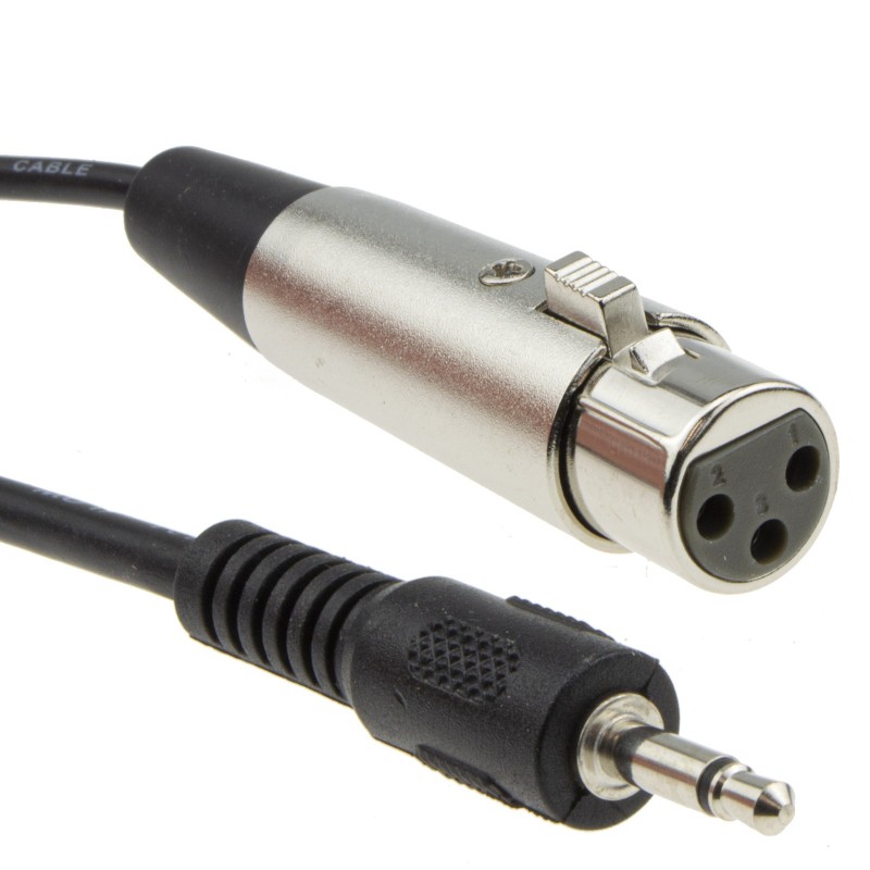 Jack 6.35mm to 2X Mini XLR Headphone Cable - China Audio Cables