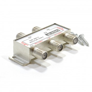 F-Type Screw Connector Splitter For Virgin Cable 5-1GHz 4 way