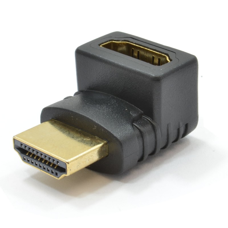 HDMI Female Socket to Right Angle HDMI Plug Adapter Converter