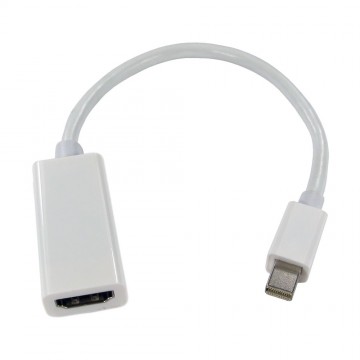 Mini-DisplayPort Laptop Male Plug to HDMI TV Female Adapter Cable 15cm