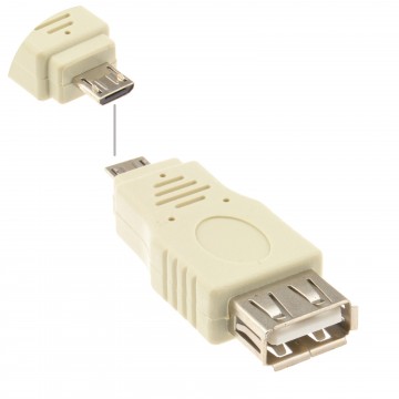 USB 2.0 A Type Socket to USB Micro B 5 Pin Plug Male Adaptor Converter