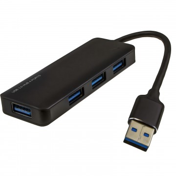 USB 3.0 Ultra Slim Mini 4 Port USB Splitter HUB Plug & Play for PC/Laptop/MAC