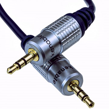 Pure HQ OFC Shielded 3.5mm Stereo Jack to Jack Cable Gold  1.8m 6ft