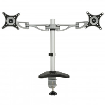 Dual Arm Monitor Bracket with Desktop Mount 10 to 27 Inch LED Screens