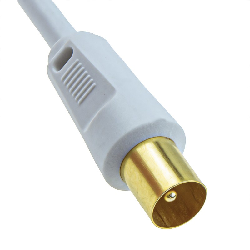 kenable Coaxial F Type Connector Male to RF TV Aerial Male Plug Cab...