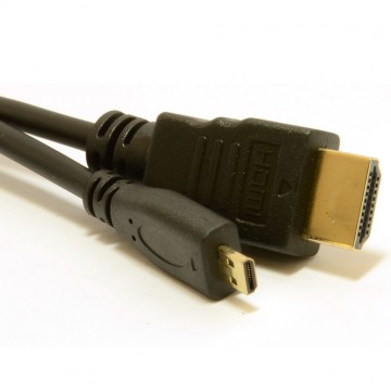 Micro D HDMI High Speed Cable to HDMI for Tablets & Cameras 1080P 1.5m