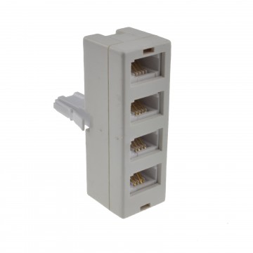 BT Telephone Splitter 4 Way Sockets 1 x Socket to 4 BT Phone Lines 431A