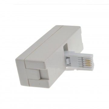 BT Telephone Phone Socket DOUBLE Adapter Two way Adaptor Splitter /  Connector UK