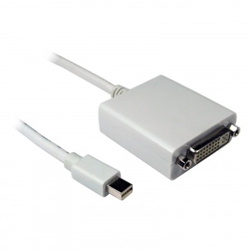 Mini Display Port Plug to DVI-D Female Socket Passive Adapter Cable 2m