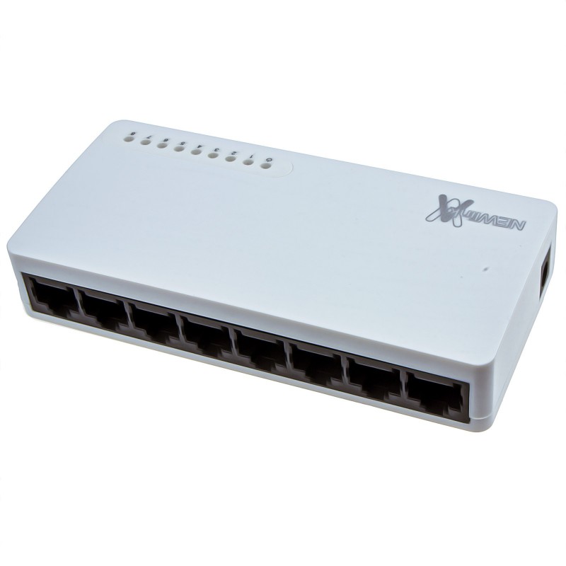 Newlink Network 10/100 Desktop Switch (Hub) 8 Port with UK PSU