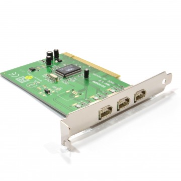 Newlink 3 Port Firewire IEEE1394A PCI Card Provides 3 x 6 Pin Sockets
