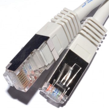 Network Cat5E FTP Ethernet LAN SHIELDED Patch Cable Lead  5m Grey