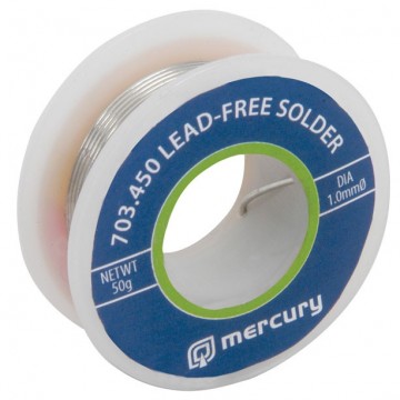 Mercury High Quality Lead Free Solder 50g Roll 1.00mm