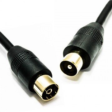 RF TV Aerial Freeview Extension Cable Male to Female Coax Cable 1.5m