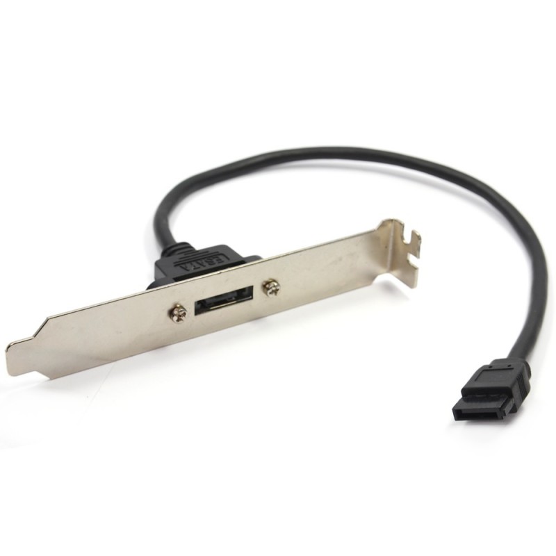 eSATA PC Backplate Adapter SATA to eSata Socket 1 port eSATA PC Backplate Adapter SATA to eSata Socket 1 port