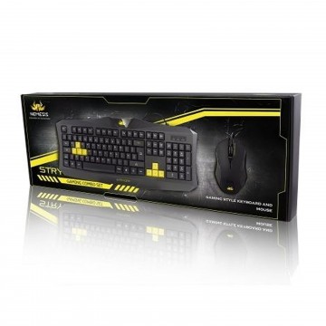 Nemesis USB Stryder Gaming Keyboard & Mouse 2400 DPI Combo Set