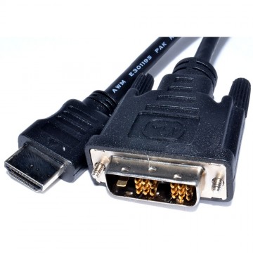 Newlink HDMI 19pin Male to DVI-D 19pin Male Cable Lead 5m