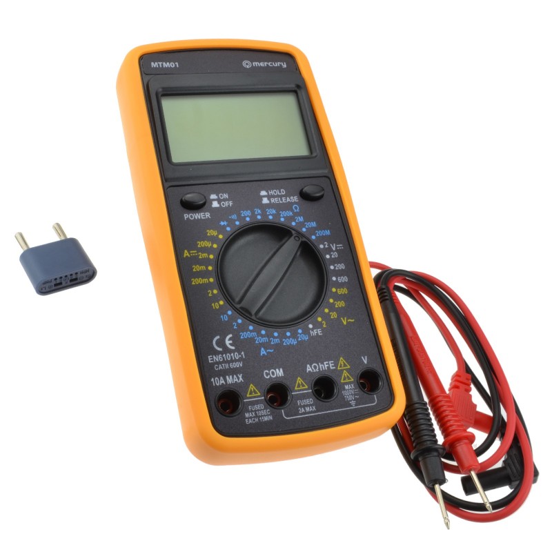 Mercury Professional Digital MultiTester 32 Testing Ranges with 8