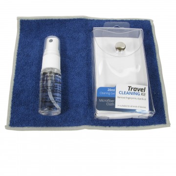MultiPurpose Travel Cleaning Kit 20ml Cleaning Gel & Microfibre Cloth