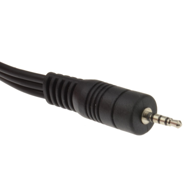 MINIATURE JACK PLUG 2.5mm 3-pole, black