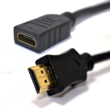 HDMI High Speed HD TV Extension Lead Male to Female Cable 1080P  0.25m 25cm