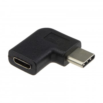 USB Micro B Socket to RIGHT ANGLED Type C Male Plug Converter Adapter
