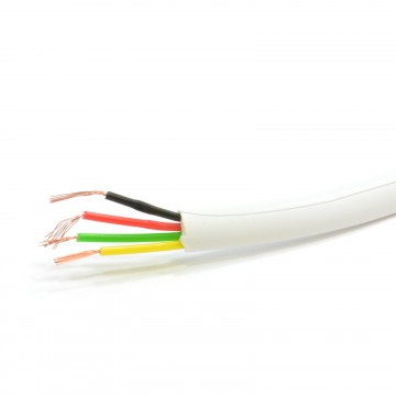 4 Wire Flat BT Telephone Cable Wire for RJ11 RJ10 15m