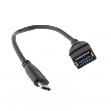 USB 3.1 Type C to USB 3.0 Type A Socket Adapter Cable with OTG 20cm