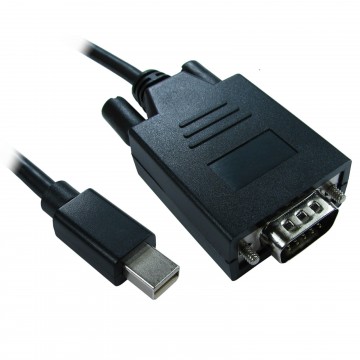 Mini Display Port Male Plug to 15 Pin SVGA Monitor PC Video Cable 1m