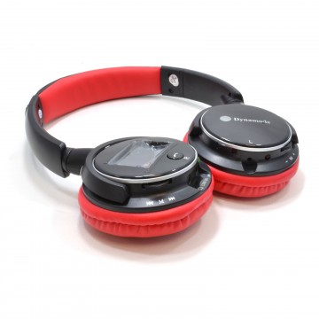Bluetooth Stereo Headphones for Phones and Tablets with Microphone RED