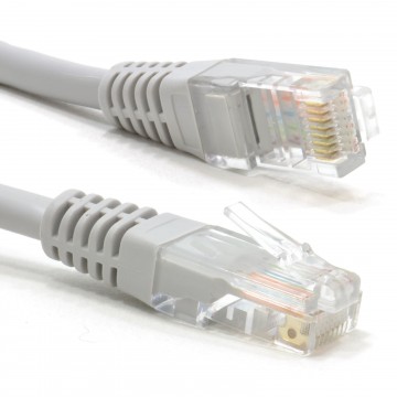 UL Cat5e Copper Patch Lead RJ45 Networking Ethernet Cable 2m GREY